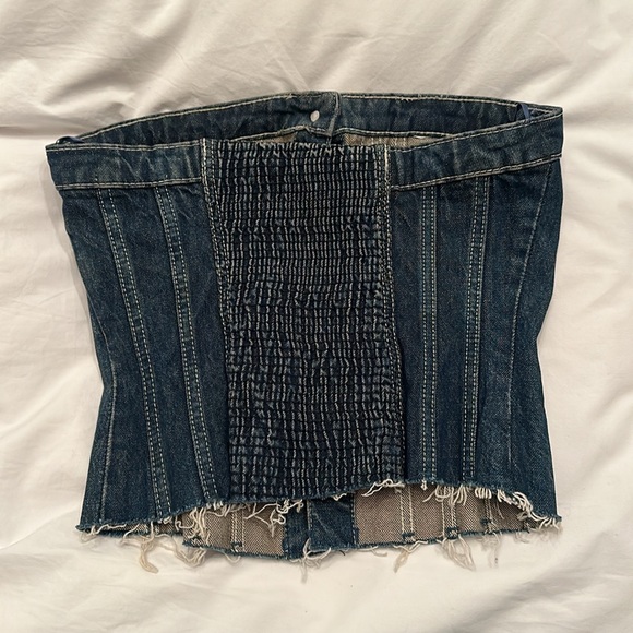Zara denim strapless tank - Picture 2 of 3